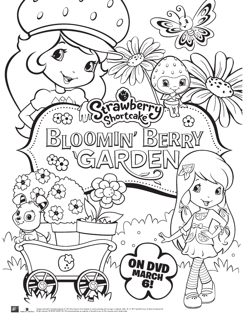 Strawberry Shortcake Printable Coloring Page Mama Likes This