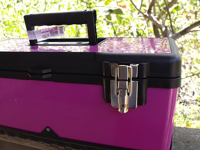 pink toy tool box