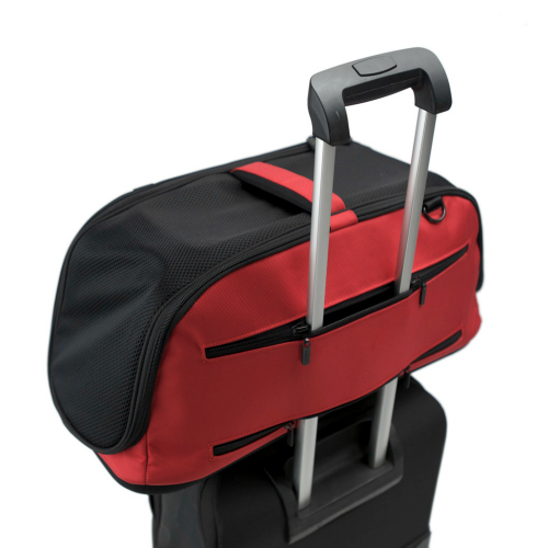 Sleepypod Air on rolling luggage