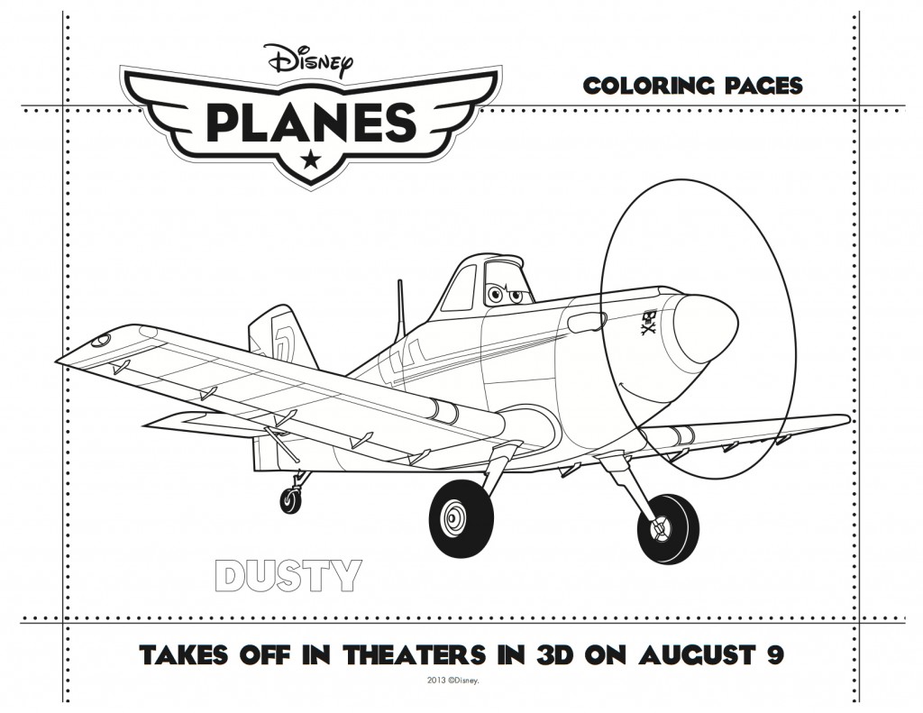 Disney Planes Printable Dusty Coloring Sheet - Mama Likes This