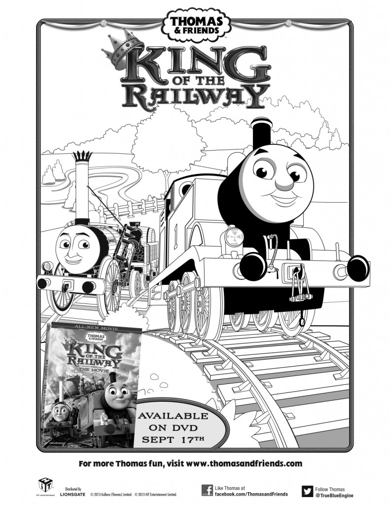 Thomas & Friends: King of the Railway the Movie Printable Coloring ...