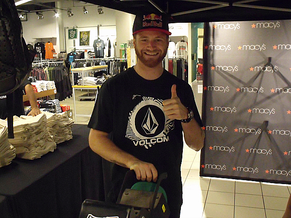 Volcom Event with Snowboarder Pat Moore at Macy's in Mission Viejo, CA