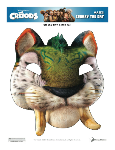 The Croods Printable Chunky The Cat Mask