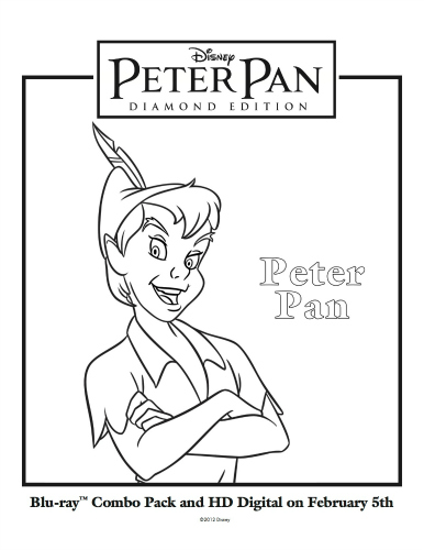 Disney Peter Pan Printable Coloring Sheet | Mama Likes This