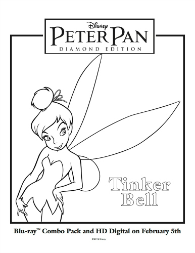 Disney Tinkerbell Printable Coloring Sheet