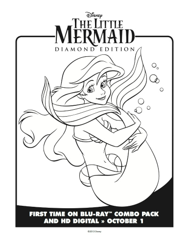 Little Mermaid Ariel Coloring Page