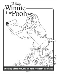 owl coloring pages for kids the new adventures of winnie the pooh