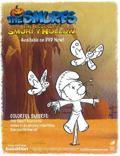 The Smurfs Legend of Smurfy Hollow Coloring Activity Page