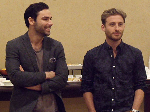 Aidan Turner and Dean O'Gorman from The Hobbit