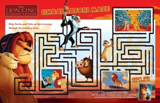 Printable Simba's Safari Maze | Mama Likes This