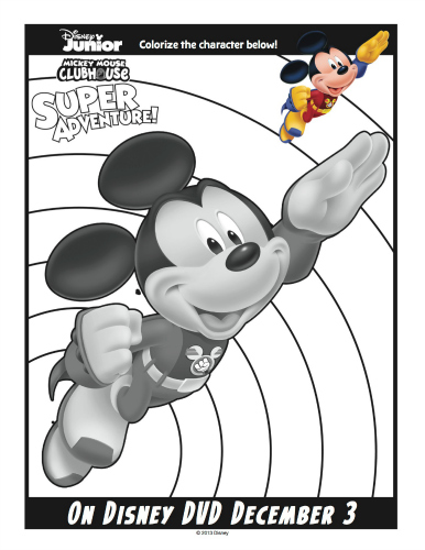 Disney Mickey Mouse Free Printable Coloring Page