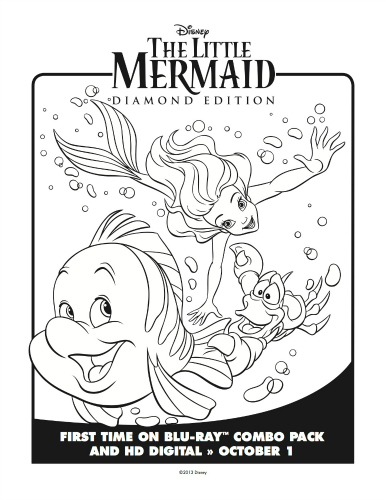 Disney Little Mermaid Coloring Page