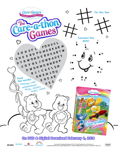 Care Bears Printable Activity Page