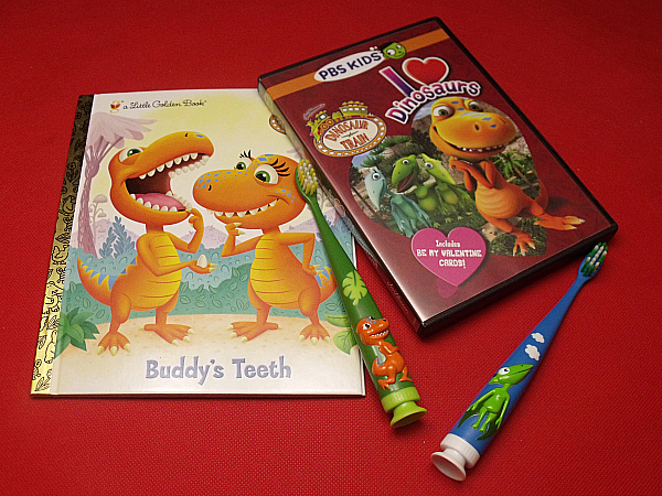 Dinosaur Train Book, DVD and Toothbrushes