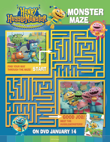 Henry Hugglemonster Printable Maze