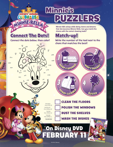 Minnie Mouse Printable Puzzlers