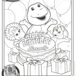 Barney Perfectly Purple Coloring Page | Mama Likes This