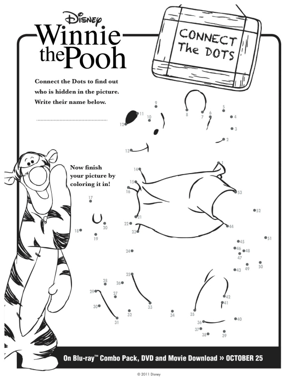 Winnie the Pooh Connect the Dots