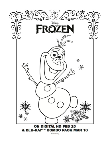 Frozen Olaf Printable Snowman Coloring Page #disney #frozen #frozen2 #olaf #freeprintable #coloringpage #snowman