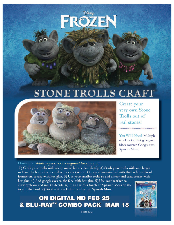 Disney Frozen Stone Trolls Craft #disney #frozen #frozen2 #stonetrolls #disneycraft #frozencraft #craft