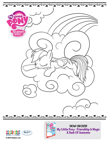 My Little Pony A Dash of Awesomeness Coloring Sheet