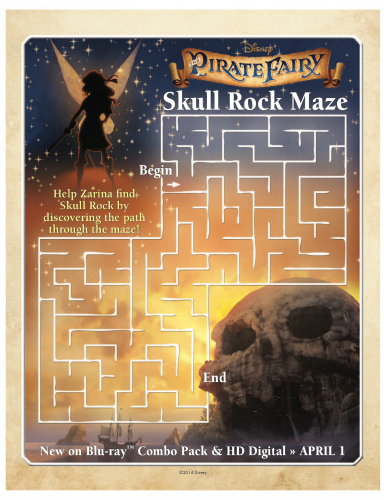 Pirate Fairy Printable Maze
