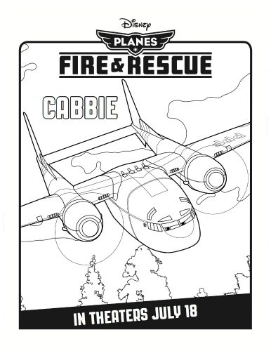Disney Planes: Fire & Rescue Printable Coloring Page - Cabbie