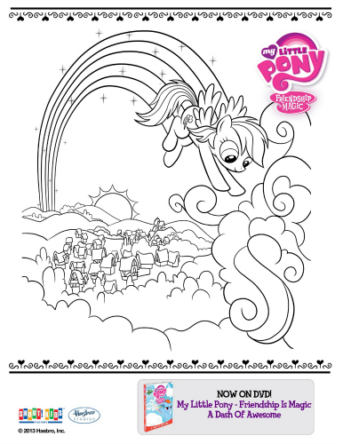 Create and Play My Little Pony Friends Coloring Page