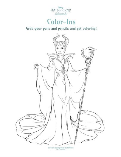 Free Printable Disney Maleficent Coloring Page
