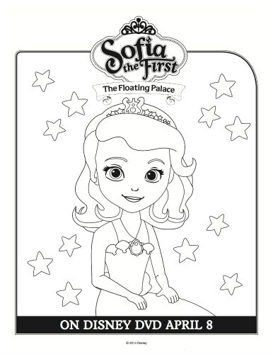 Disney Sofia the First Coloring Sheet