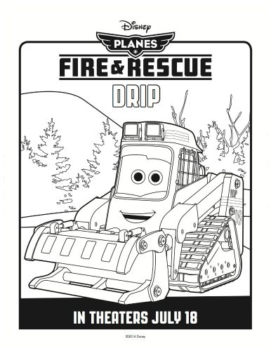 Disney Planes: Fire & Rescue Printable Coloring Sheet - Drip