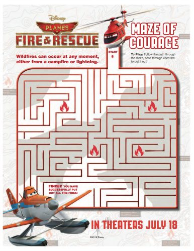 Disney Planes: Fire & Rescue Printable Maze