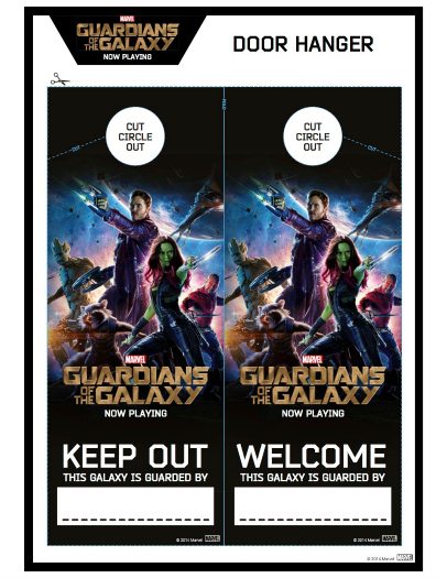 Guardians of the Galaxy Door Hanger Craft