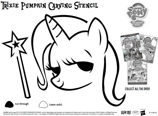 fluttershy pumpkin stencils