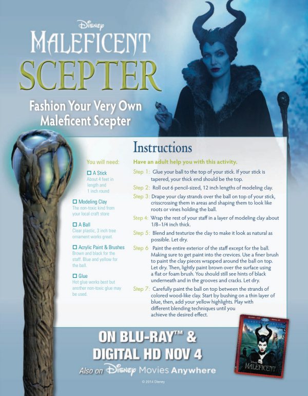 Free Disney Maleficent Scepter Craft Tutorial