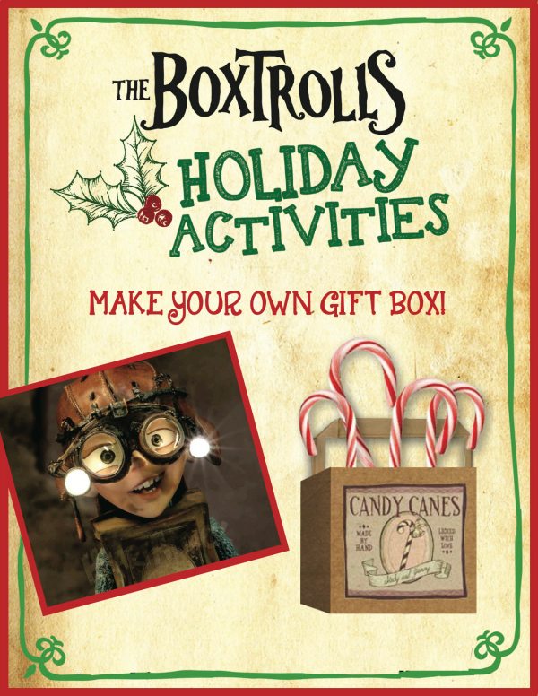 The Boxtrolls Printable Holiday Gift Box Craft