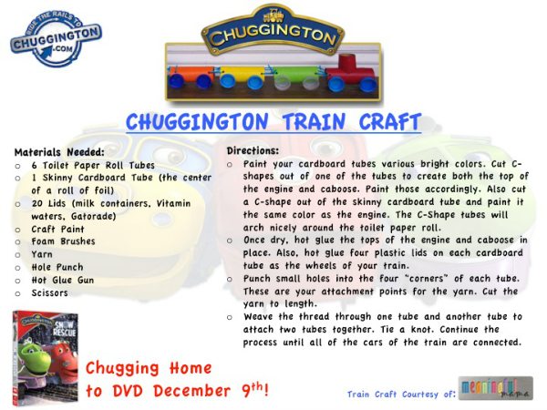 Chuggington Train Craft
