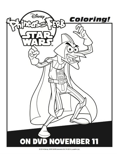 phineas and ferb coloring pages for free