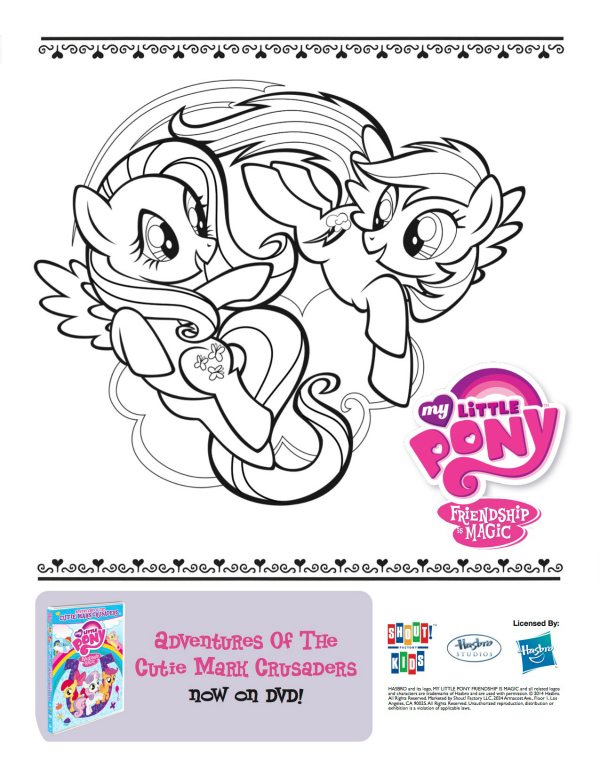 FREE! - My Little Pony Colouring Pages, Printable