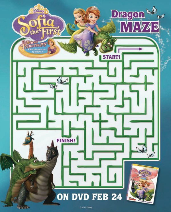 Free Disney Sofia the First Dragon Maze