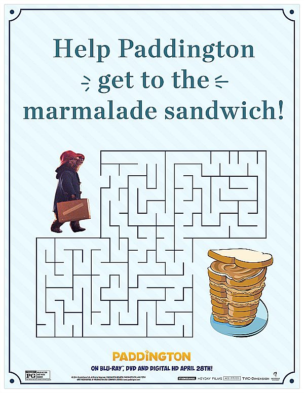 Free Printable Paddington Maze