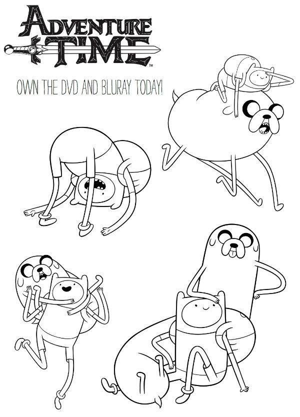 Free Adventure Time Coloring Page