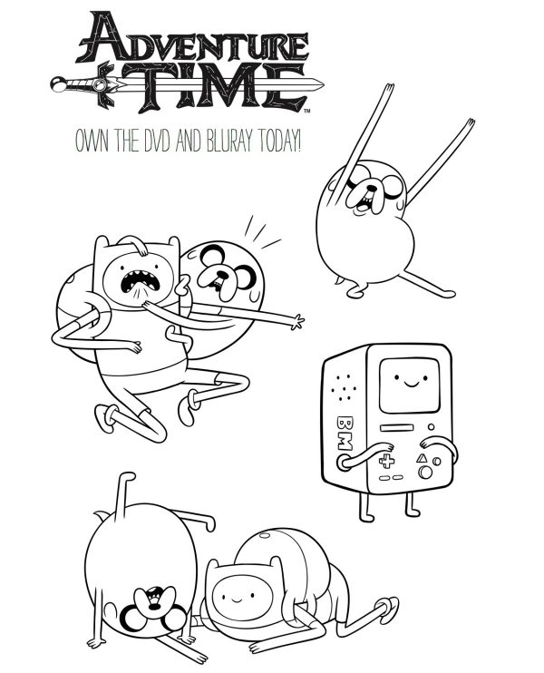 Cartoon Network Printable Adventure Time Coloring Page Mama Likes This