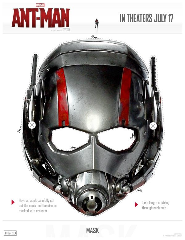 Free Printable Marvel Ant-Man Mask