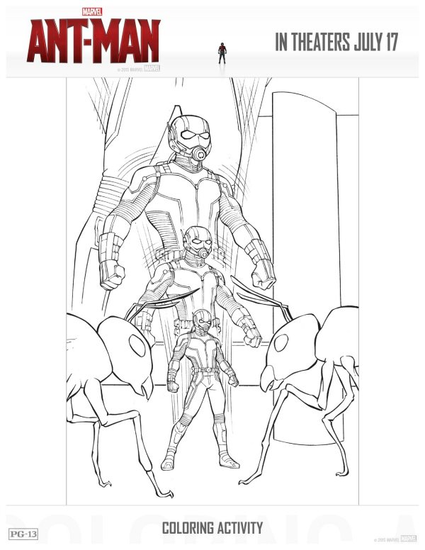 Free Printable Marvel Ant-Man Coloring Page