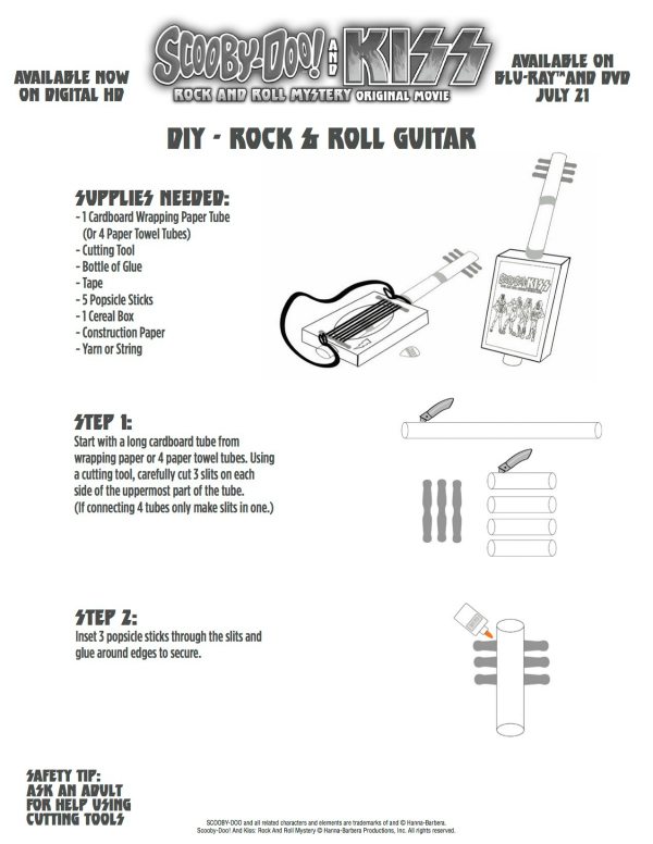 Scooby Doo & KISS DIY Guitar Craft