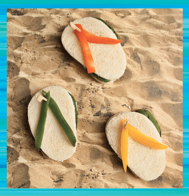 Disney Teen Beach Party Flip Flop Sandwiches