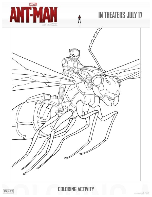 Free Marvel Ant-Man Printable Coloring Page