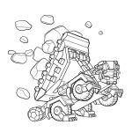 dino trux coloring pages
