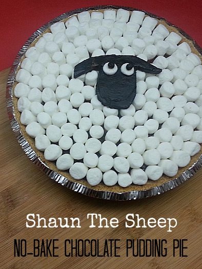 Shaun The Sheep No-Bake Chocolate Pudding Pie